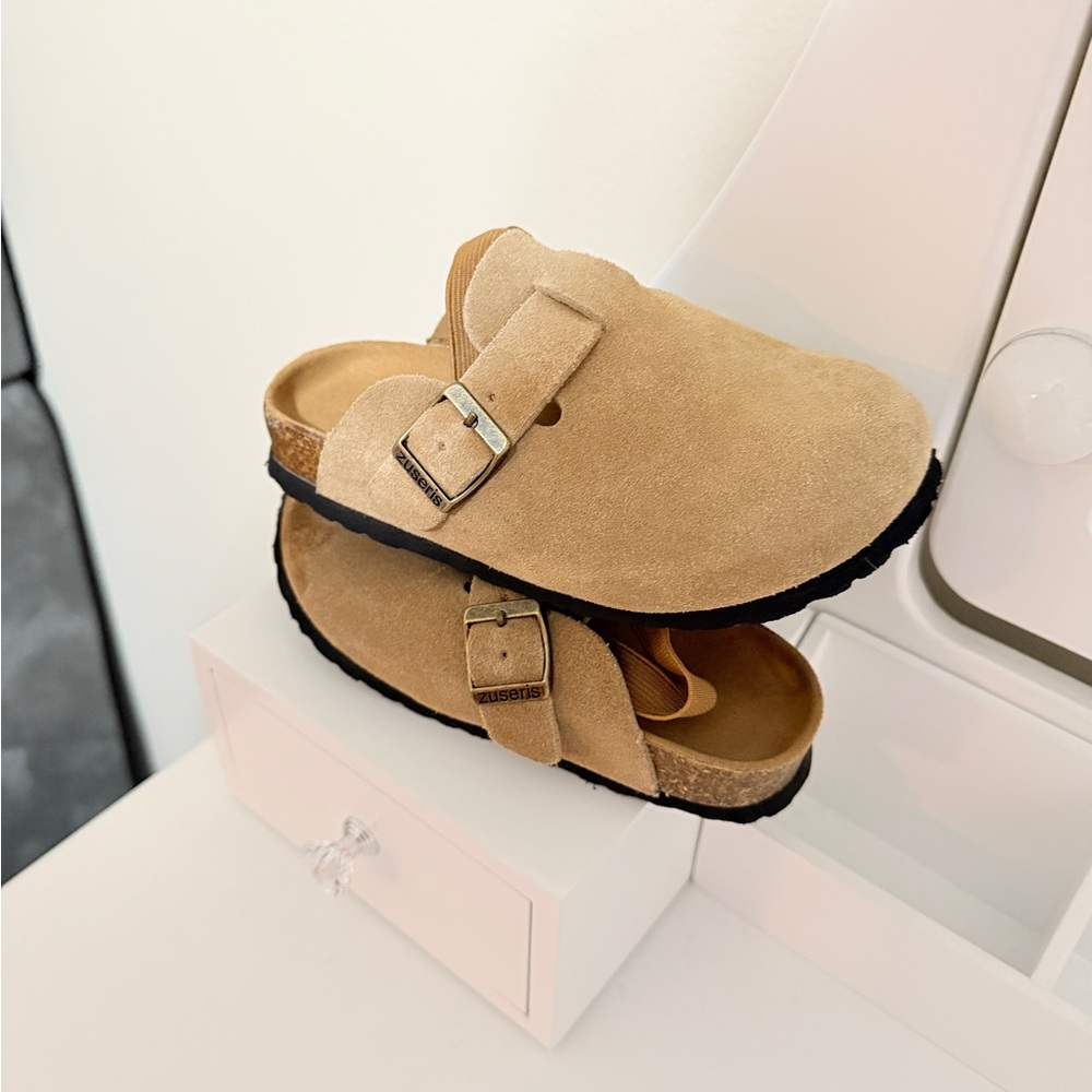 Amazon Tan Kids Shoes with Buckle